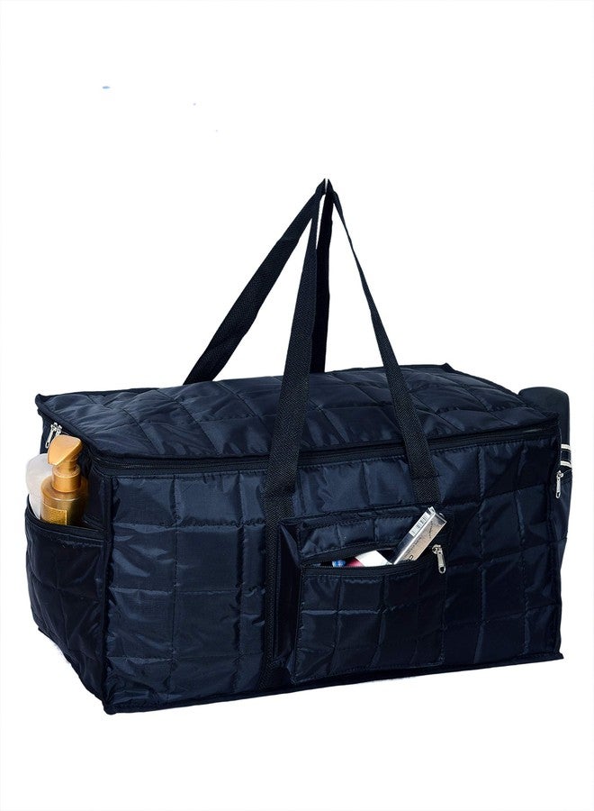 PrettyKrafts Travel Air Bag Large Size Very Light Weight, Compact Packing Duffel Bag, Water Resistant, Easy Care Travelling & Storage Bag, Extra top Compartment, Multiple Pockets_Black - Image 4